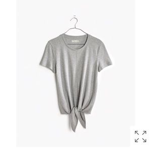 Madewell Texture & Thread Modern Tie-Front Top